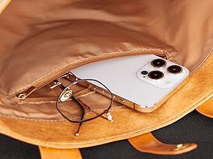 Tyvek And Kraft Paper Tote Bag, Large Size With Long Strap, Washable Eco Friendly Bag For Home, Office, Travel Tote Bag Women’s Kraft Paper Work Handbags Purses with Top Handle 3