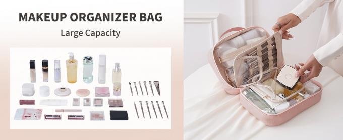 Travel Toiletry Bag for Women, Makeup Bag& Cases, Waterproof Makeup Organizer, Large Capacity Outdoor Travel Toiletries And Cosmetics Bag Three Piece Set Customization Convenient Storage Bag 0