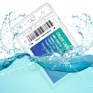 Pack Clear ID Badge Holder With Lanyard Black Lanyards With Vertical Waterproof ID Badge Holder For Office, School, Travel 4