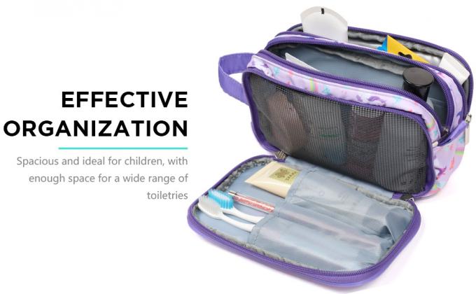 Galaxy-Purple Travel Toiletry Bag, Waterproof Hanging Wash Bag Toiletries For Girls, Kid Travel Toiletry Bag Kit Makeup Case Cosmetics Organizer for Men Women 1