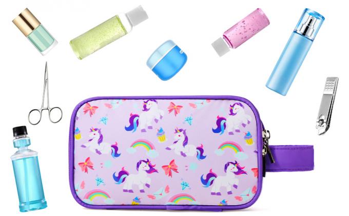 Galaxy-Purple Travel Toiletry Bag, Waterproof Hanging Wash Bag Toiletries For Girls, Kid Travel Toiletry Bag Kit Makeup Case Cosmetics Organizer for Men Women 2