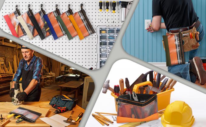 Clear Tool Pouch Tool Pouch Bags Zipper Tool Pouch With Heavy Duty Mesh Window sports equipment bags,special purpose bags custom,backpack, cooler bags, travel bags,Duffle bags laptop bag 3