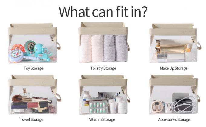 کیسه لوازم آرایش مسافرتی شفاف، قابل بازیافت، پایدار، زیست تخریب پذیر با بسته شدن مغناطیسی، کیف آرایش برای زنان و مردان، کیف لوازم آرایشی برای سفر 2