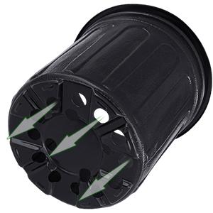 Gallon Plant Nursery Pots,Plastic Pots With Drainage Holes,Garden Flower Container Seedling Pot With White Label For Planting,Cuttings,Transplanting,Home Garden 4