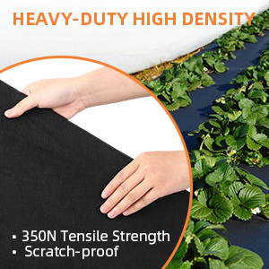 Geotextile Landscape, 4ft X 50ft & 6oz Geotextile Fabric, PP Drainage 350N Tensile Strength & 440N Load Capacity, For Driveway & Road Stabilizationr, Erosion Control, French Drains 3