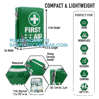 Medical Supplies Compact First Aid Bag Portable Survival Emergency Kids School Family Home First Aid Kit