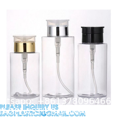 Makeup Remover Bottle Cosmetic Packaging Nail Polish Sand Blast Atomizer Oil Pump Dispenser Plastic Bottle