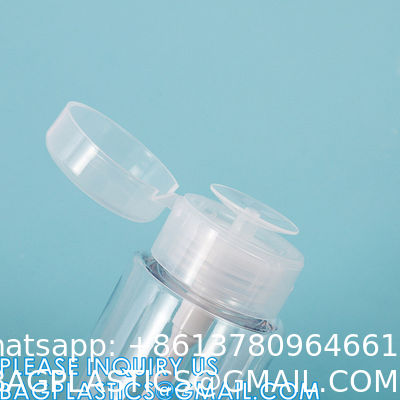 Nail Polish Remover Bottle, Pump Alcohol Dispenser, Makeup Acetone Containers, skincare packaging sets