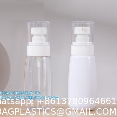 Trigger Spray bottle, Skincare PET Bottle Cosmetic Packaging 60ml 80ml Pump Empty Spray Bottle Pump Bottle