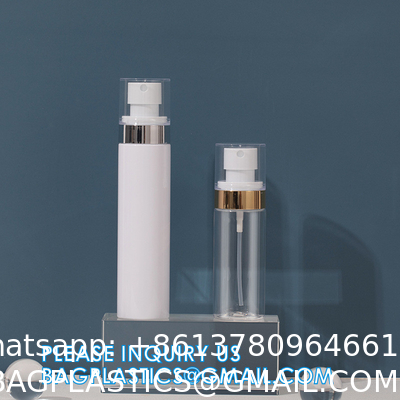 Foaming Dispenser Bottle, Travel Spray Bottle Container Cosmetics Bottle Transparent Dry Powder Spray Bottle