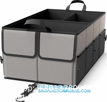 Trunk Organizer Foldable Car Storage Boxes Car Storage Bag, Organizer Multi-Compartment Collapsible Trunk storage