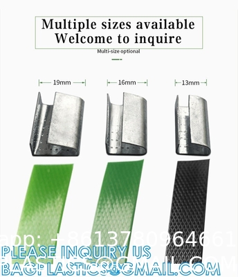 Straps Metal Clips, Pet Strap Packing Belt PET Packing Band Roll Straps Plastic Steel Buckle, Packaging Seals