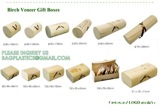 Wooden Food Packaging Box Cake Dessert Container With Plastic Cover, Take Out Pastry Cake Lunch Sushi Tray