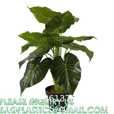 Artificial Monstera Deliciosa Plant 37" Fake Tropical Palm Tree, Perfect Faux Swiss Cheese Plants in Pot