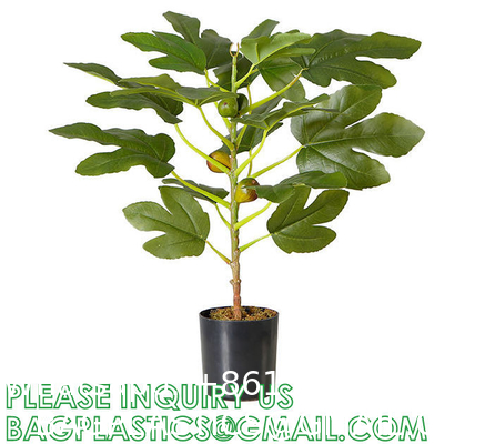 Real Touch 120cm Artificial Tree Bonsai Plant Fig Tree Ficus Carica Decorative Tree Artificial Plant Home Decor
