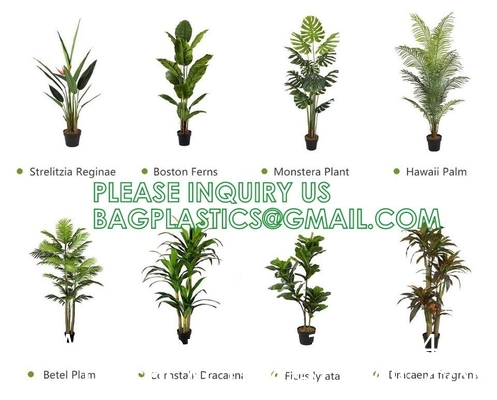 1.6m For Decoration Bonsai Artificial Fishtail Palm Plant, Artificial Tree Fake Potted Simulation Tree Nordic Style