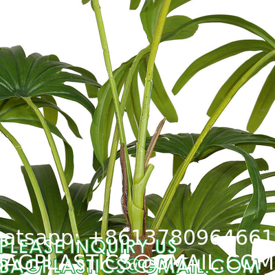 1.6m For Decoration Bonsai Artificial Fishtail Palm Plant, Artificial Tree Fake Potted Simulation Tree Nordic Style