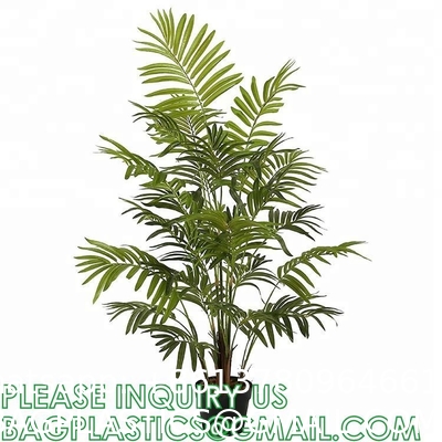 Artificial Paradise Palm Tree 3Feet Fake Tropical Palm Tree, Faux Plants in Pot for Indoor Outdoor House Home