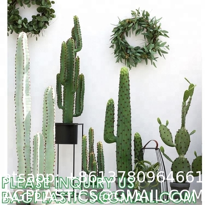 Artificial Succulent Plants - Realistic Artificial Flowering Cactus, Fake Succulent Plant Decor for Home Office