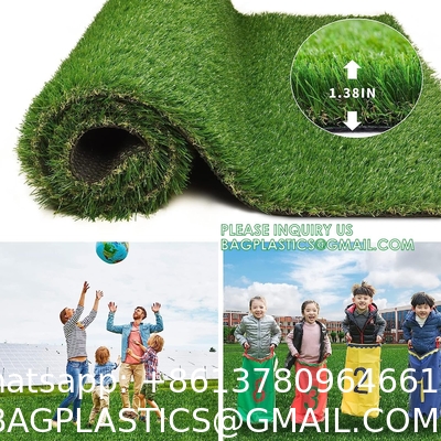 Garden Landscape Decor Plastic Carpet Mat Lawn Artificial Turf Synthetic Grass, Gym Patio Balcony Playground Backyard