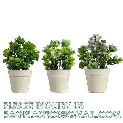 Fake Plants 16" Faux Plants Artificial Potted Plants Indoor for Home Office Farmhouse Kitchen Bathroom Table Shelf