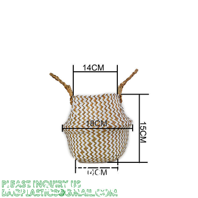 Home Decoration Basket For Plants Cotton Rope Woven Rattan Flower Pots Planter Cotton Rope Woven Rattan Flower Pots