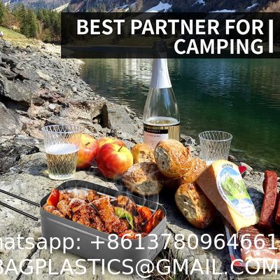 Mess Tin Camping Bento Box ornaments Camping Cookware Kit Lunch Container Steaming Rack Set with Storage Bag Picnic