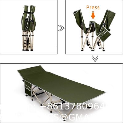 Folding Camping Cot, Portable Foldable ornaments Cot, Canvas Sleeping Bed, Outdoor Comfortable Lightweight Camp Bed