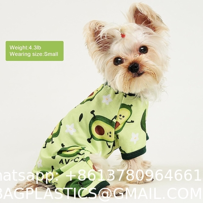 Dog Pajamas for Small Dogs Boy Girl Cute Dog Clothes Soft Stretch Chihuahua Yorkie Clothes Onesies Summer Puppy