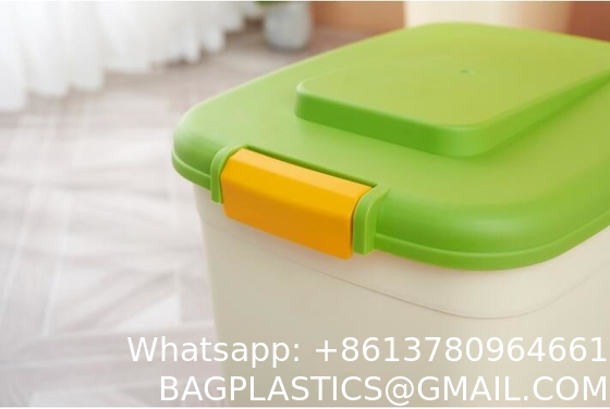 Airtight Pet Food Storage Container Combo with Scoop Treat Box for Dog Cat Bird Food, Keep Pests Out, Translucen