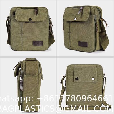 Outdoor ornaments Canvas Storage Bag, Men'S Canvas Small Messenger Bag Casual Shoulder Bag Chest Bag Travel Carry Bag