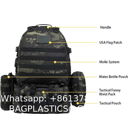 ornaments Backpack, Tactical, Large Molle Assault Pack ornaments Tactical Army Camping Hiking Trekking