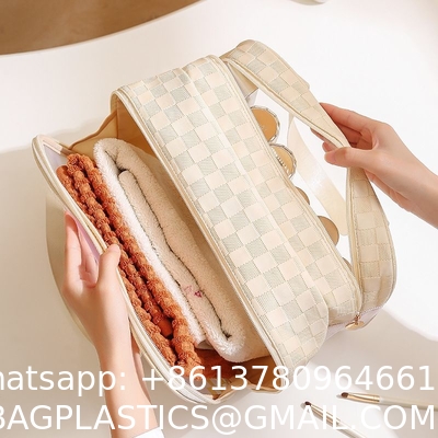 Double-Layer Dry And Wet Separation Makeup Storage Bag Portable Travel Waterproof Portable Fitness Swimming