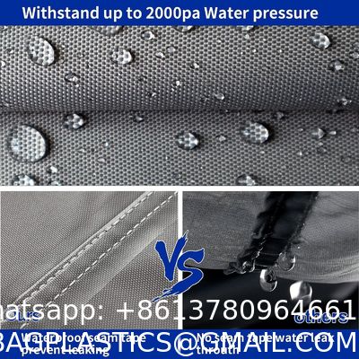 Boat Cover 800D Marine Grade Polyester Canvas Trailerable Full Size Boat Cover for V-Hull Runabouts Outboards