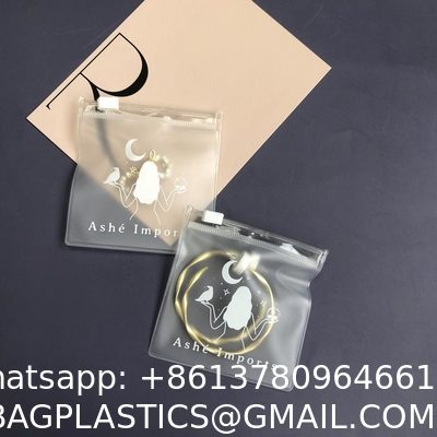 Luxury Custom Size Rings EARRINGS Packaging Mini Pouch Laser Colorful PVC Zipper Hologram Clear Plastic Jewelry Bag