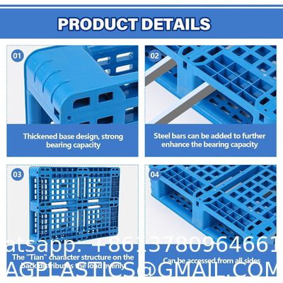 Polyethylene Pallet Breathable Grid Lightweight Storage Pad For Wet Basement Floor Storage Outside Supermarket Garage