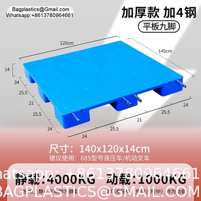 Factory Heavy Duty Grid Tianzi Forklift Logistics Warehouse Moisture Proof Plastic Pallet Recycled Black Plastic Pallet Black Color For Export Disposable Cheap Plastic Pallet Light Duty