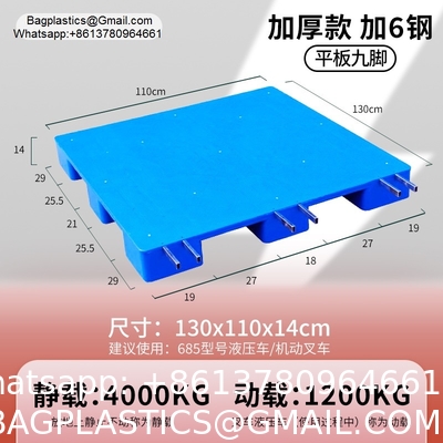 Factory Heavy Duty Grid Tianzi Forklift Logistics Warehouse Moisture Proof Plastic Pallet Recycled Black Plastic Pallet Black Color For Export Disposable Cheap Plastic Pallet Light Duty