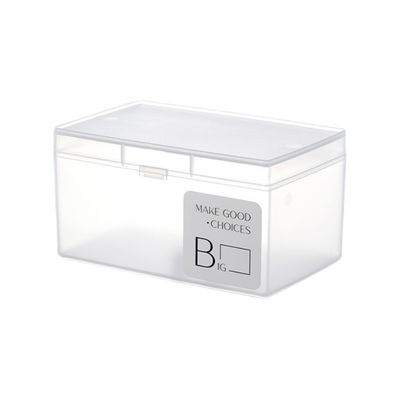 Desktop Office Supplies, Desk Organizers, Clear Accessories, Dustproof Organizer Storage Small Items Frosted Storage Box Transparent Desktop Sundries Storage Box With Lid Drawer Storage Box