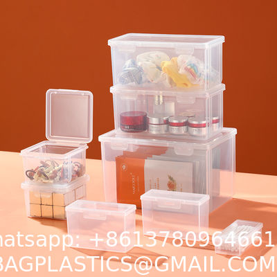 Desktop Office Supplies, Desk Organizers, Clear Accessories, Dustproof Organizer Storage Small Items Frosted Storage Box Transparent Desktop Sundries Storage Box With Lid Drawer Storage Box