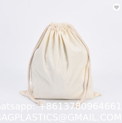 Personalized Colorful Small Muslin Cotton Fabric Bag Drawstring Pouch Wholesale Sublimation Cotton Tote Bags With Custom Printed Logo Shopper Bag Reusable Zipper Canvas Shopping Bags