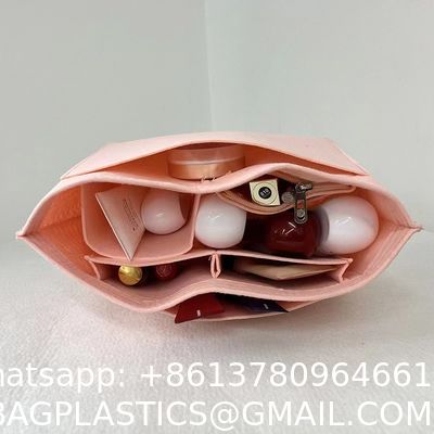 Purse Organizer Insert For Handbags & Base Shaper Set, Felt Organizer Insert Large Tote, Bag Organizer With Zipper Sizes, Fit Speedy Neverfull MM City And More