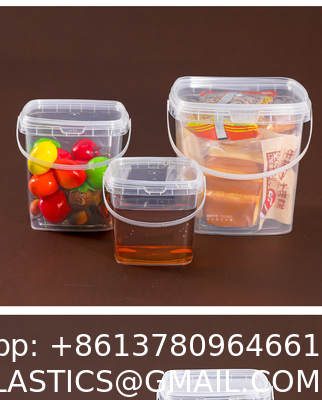 Plastic Deli Containers With Lids Ice Cream Containers Buckets Square Food Storage Containers Freezer Safe For Kitchen Party Drinks Snacks Fruits Desserts