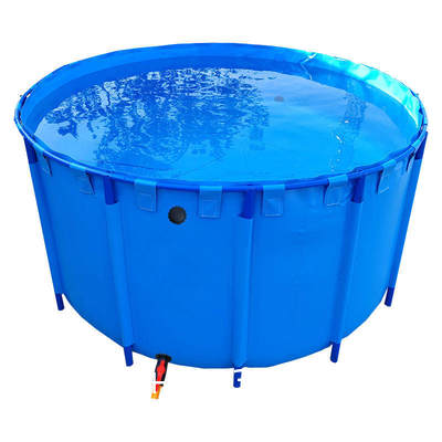 لوگوی سفارشی 10 فوت در 30 اینچ استخر خانوادگی PVC بالای زمین استخر شنا با قاب فلزی گرد حیاط خلوت بزرگ تابستانی