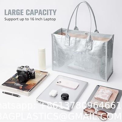 Tyvek Eco Paper Shopping Bags Inside Cotton Trending Product Reusable Washable Durable Handbags Tote Bags Vintage Waterproof Dupont Tote Bag Kraft Tyvek Paper Handbag