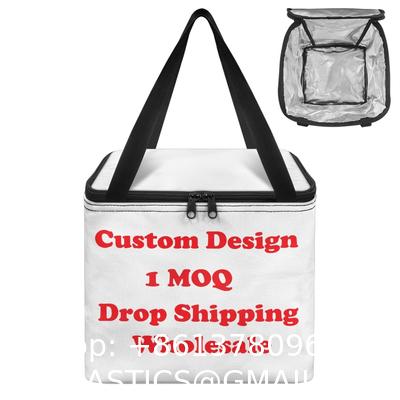 Thermal Cooler Insulated Bag, Shopping Cooler Bag Fabrics Print On Demand Custom Dirty Clothes Basket Large Laundry Basket Durable Dirty Clothes Storage Laundry Bin