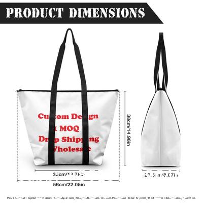Fashion Casual Street Reusable Environmental Handbag Zipper Tote Bag, Kraft Paper Beach Bag Large Hobo Carry All Travel Shopping Handbag Plastic Shoulder Bag