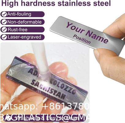 Metal Engraved Name Badge, Custom Name Tag, Personalized Plastic Or Metal ID Name Plate, Solid Brass Name Tag With Magnetic, Pin Or Clutch Back, ornaments, Police, Fire Department Name Badge ID Pin