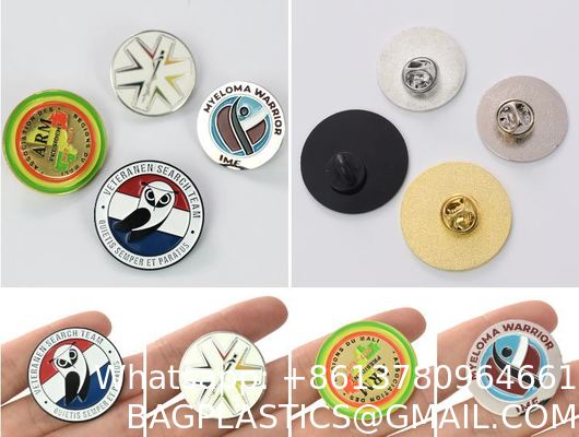 Customized School Badges Magnetic Stainless Steel UV Printed Cartoon Copper Aluminum Baked Varnish Plastic Metal Crafts Metal Pin Corporate School Feats Honor Emblem Badge Zinc Alloy Metal Badge