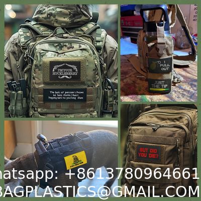 Garment Accessories, Tactical Morale Patch Bundle, Full Embroidery Loop And Hook Patches Set For Caps, Bags, Backpacks, Vest, ornaments Uniforms,Tactical Gears